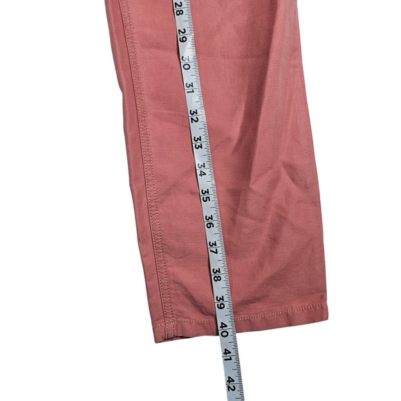 LOFT Pink Women's Utility Style Cargo Pants Cotton Blend Casual Size 12 Nwot - Picture 6 of 10